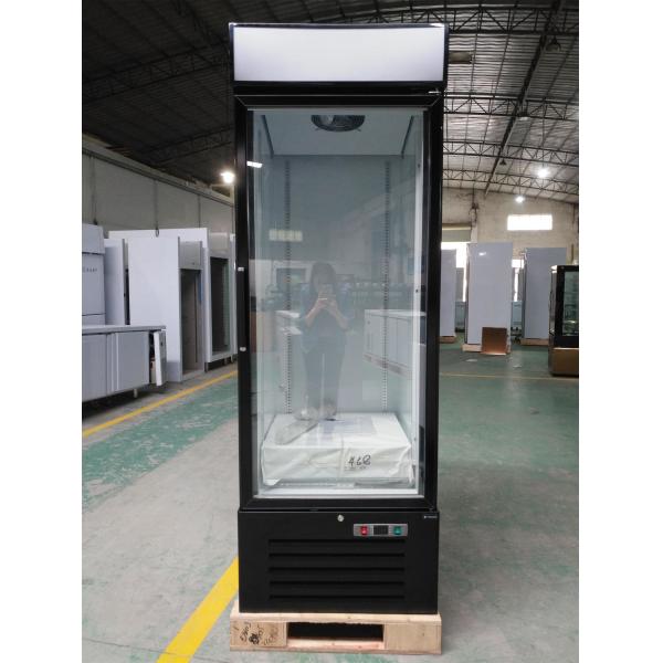 Quality Upright Glass Door Freezer Refrigerator , Single Glass Door Commercial for sale