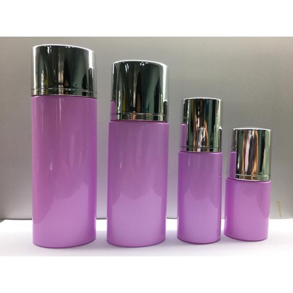 Quality Recycled Glass Pump Bottles Cosmetic Container  Glass Cosmetic Packaging Lotion Bottles for sale