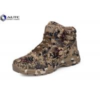 China Rubber Military Tactical Shoes , Military Desert Boots US Woodland Air Mesh Fabric for sale