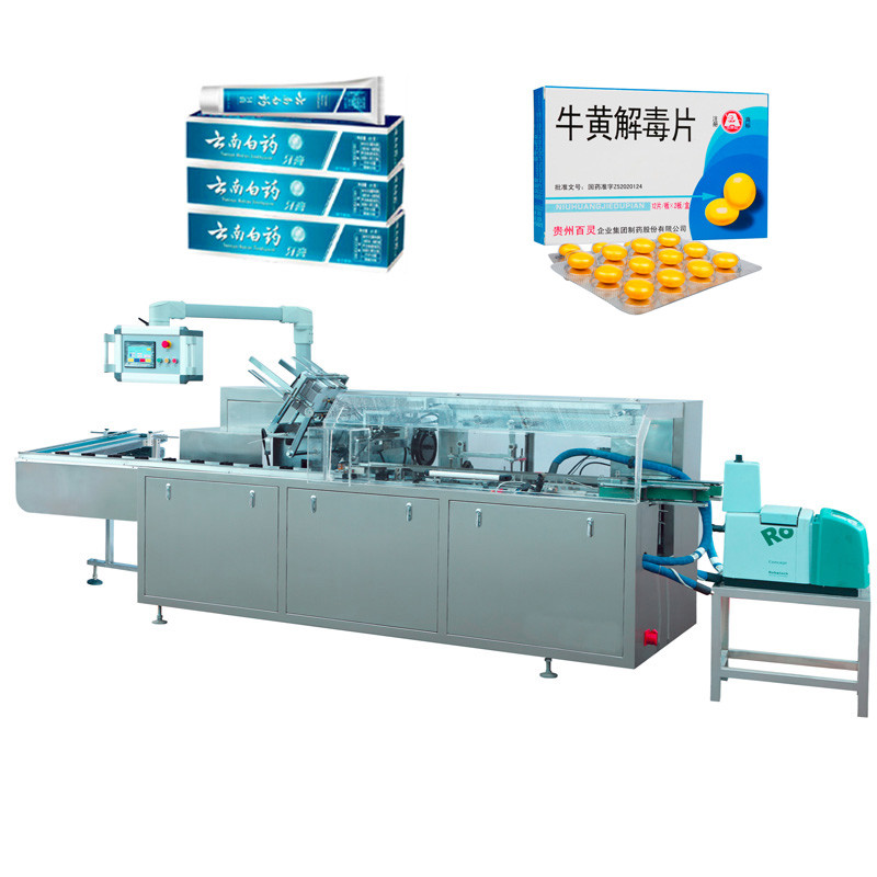 China Cigarette Box Automatic Vertical Cartoning Sealing Machine Sachet Packing factory