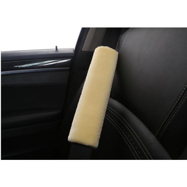 Quality Real Wool Seat Belt Strap Covers For Protecting Shoulder , Car Seat Belt Neck for sale