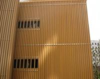 China WPC Wall Cladding for House Decoration with Wood Plastic Column Panel factory