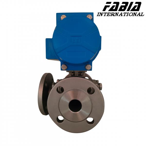 Quality Pneumatic Three-Way Flange Ball Valve with Single/Double Action Pneumatic Ball for sale