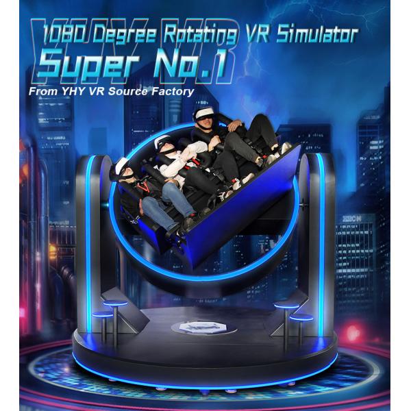 Quality Super Roller Coaster 9d Virtual Reality Equipment 1080 Degree Rotation Simulator for sale