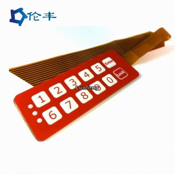 Quality FPC Membrane Keypad Connector Flexible Circuit Pantone Keypad Dome Switch for sale