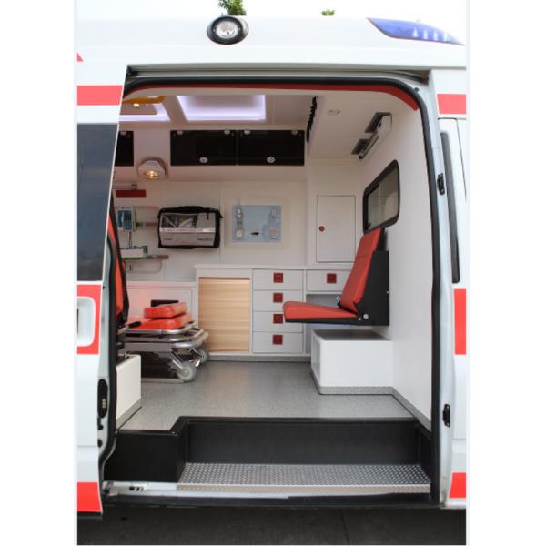 Quality 9 Seats Ford Transit Ambulance 6 Seater Medi Cal Ambulance Front Rear Drive 4×2 for sale