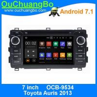 China Ouchuangbo 1024*600 Android 7.1 system for Toyota Auris 2013 with DDR3 2GB 1.6GHz 1080P Video calendar function factory