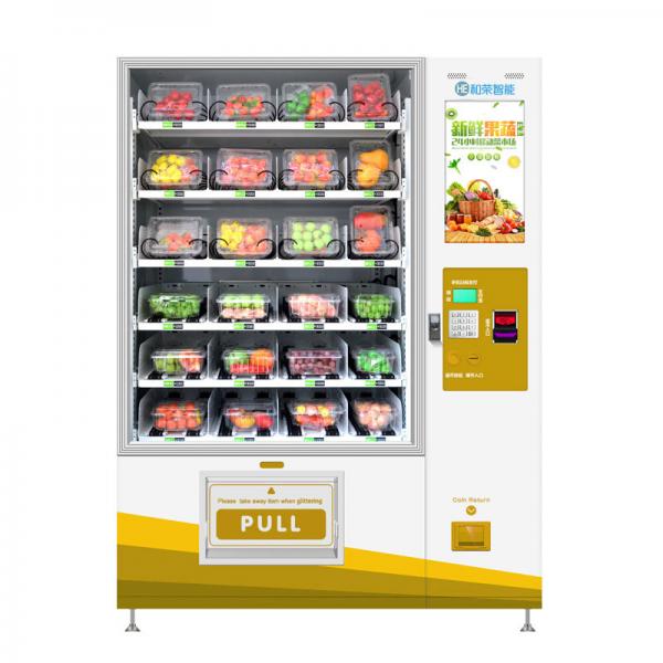 Quality ODM Fresh Fruit Salad Food Vending Machine Kiosk With Lift for sale