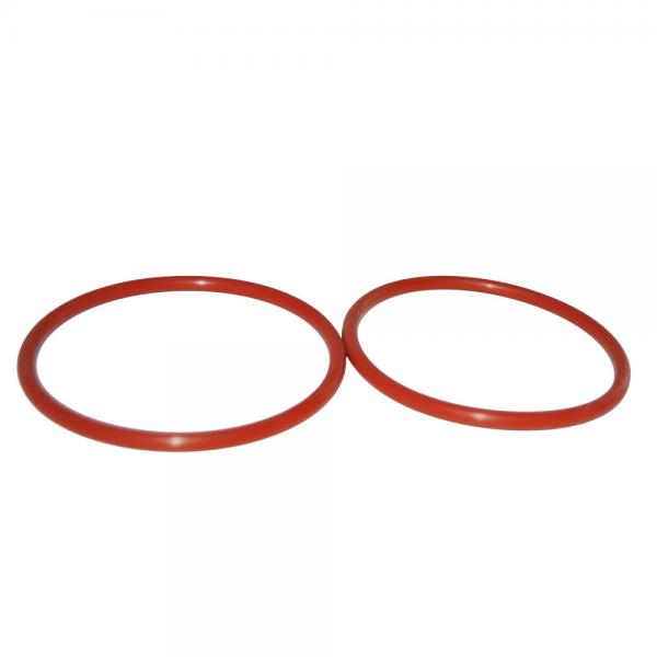 Quality Soft Silicone Molded FKM O Ring 90 Shore Red Rubber O Rings for sale
