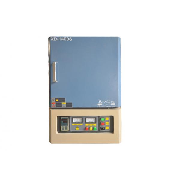 Quality Programmable Industrial Muffle Furnace 1400 C Box Shape Blue Color Double Layer for sale