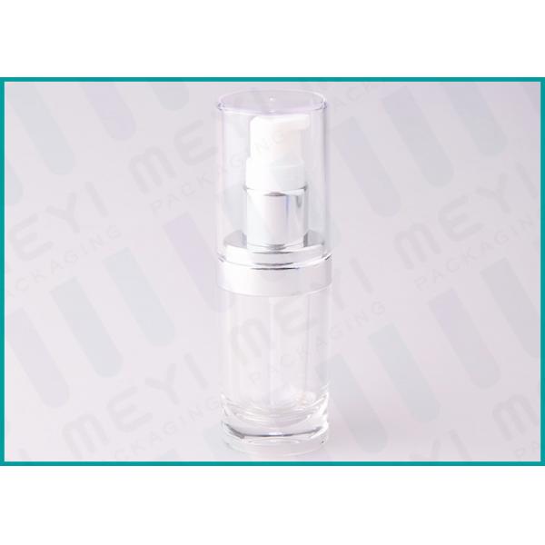 Quality 20 ML Oval Shape PMMA Acrylic Lotion Pump Bottle For Cosmetic Essence for sale