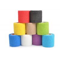 China 5cm * 5cm Cotton Self Adhesive Elastic Bandage For Handle Grip Tube factory