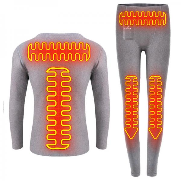 Quality Men'S Wireless Remote Control Electric Heated Base Layer Long Sleeve T Shirts Ultra Soft for sale