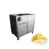 China Manual Feeding Green Raw Banana Peeling Machine Plantain Peeler Machine 400KG/H factory