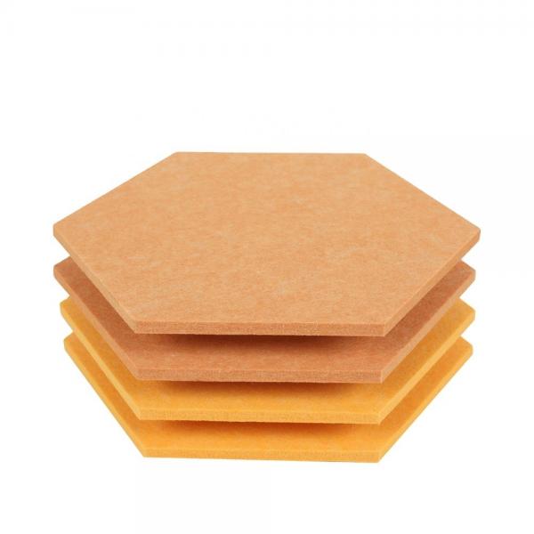 Quality Beveled Edge Decor Hexagonal Acoustic Panels Sound Proof Wall Decorative for sale