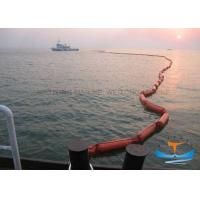 China Easy Deployment Oil Spill Containment Boom , Pvc Oil Boom 20KN Strength factory