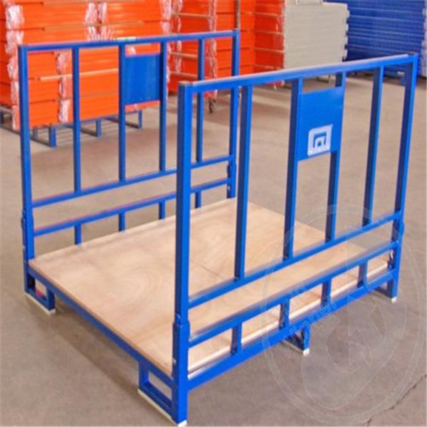 Quality Q235 Stackable Pallet Cage Industries Metal Mesh Storage Containers for sale