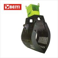 China Buy BeiYi Waste Grapple Hydraulic Excavator Rotating Log Grapple for sales factory