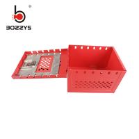China 12 Padlocks Portable Lockout Lock Box With Steel Plate Lock Body And Nylon Handle factory