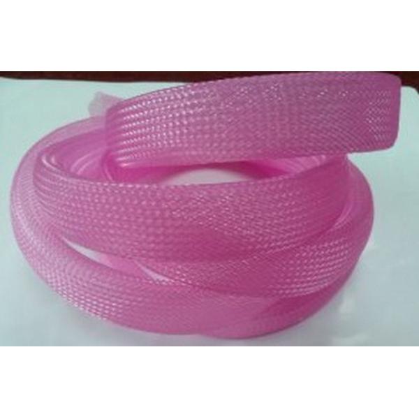 Quality UL ROHS Flexo Pet Expandable Braided Cable Sleeving For Protecting Harness for sale