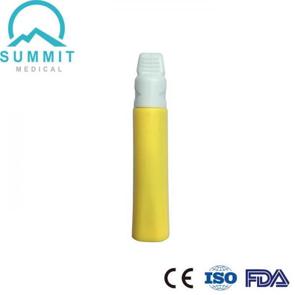 Quality Single Use Safety Lancet 21G 2.2mm For Rapid Test Yellow 100 Per Box for sale