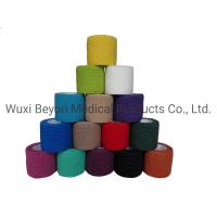 China Pink Non Woven Cohesive Bandage Cute Image Cohesive Vet Pet Flexible Printed factory