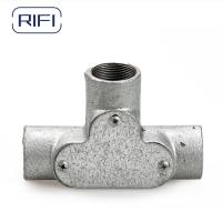 Quality Threaded Gi Conduit Pipe Fittings Channel 20mm Inspection Tee for sale