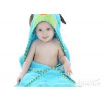 China Woven Terry Organic Cotton Hooded Baby Towel For Supermarket DR-BHT-15 factory