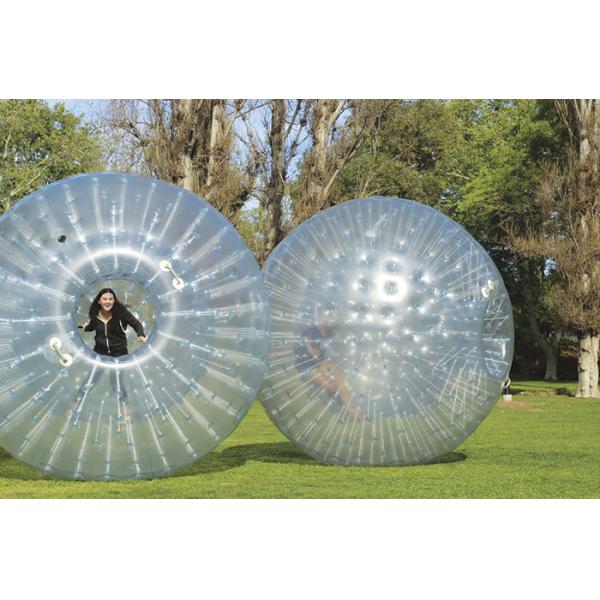 Quality Transparent 0.7mm TPU Inflatable Body Zorb Ball For Blow Up Water Park for sale