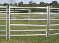China 2.1m econo gate in frame/40x40mm square tube horse round pens/6 cross bars cattle yard panels for Australia/New Zealand factory