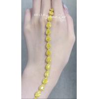 China Pear Cut Yellow Diamond Tennis Bracelet VS Clarity T13.68ct 18k White Gold Ring factory