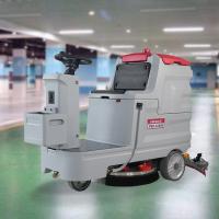 China Red Single Brush Ride On Floor Scrubber Wash Floor Machine factory