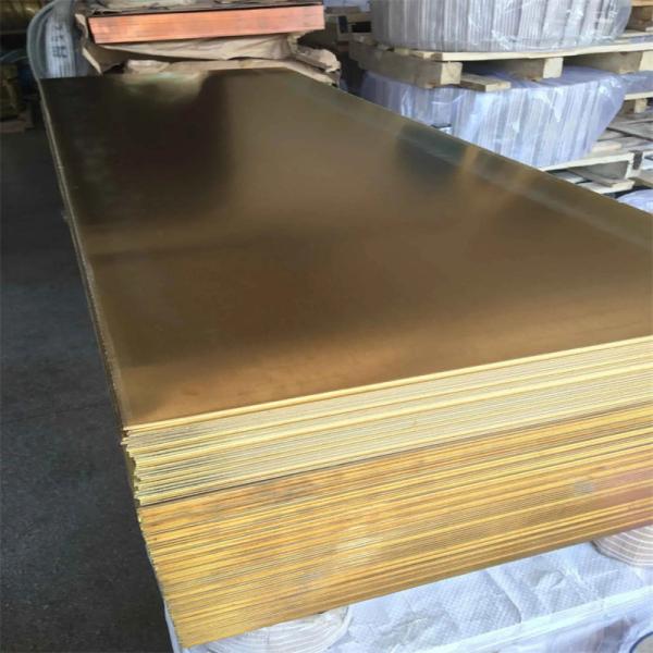 Quality C21000 Polished Brass Sheet Yellow 0.1-30mm Thickness Astm Standard Customized for sale