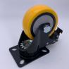 China 3 Inch Double Brake Industrial Plate Caster Wheels factory