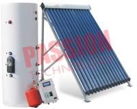 China Direct Flow Sun Power Solar Water Heater Rooftop , Split Solar Hot Water System factory