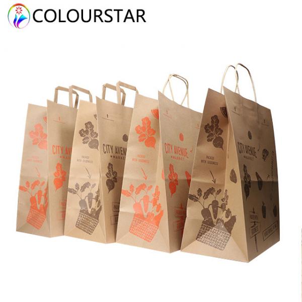 Quality Offset Pantone CMYK Foldable Present Paper Bag 350g With Handles for sale