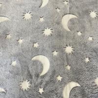 China Dark Luminous 230gsm Flannel Fleece Fabric For Sofa Bed Blanket factory