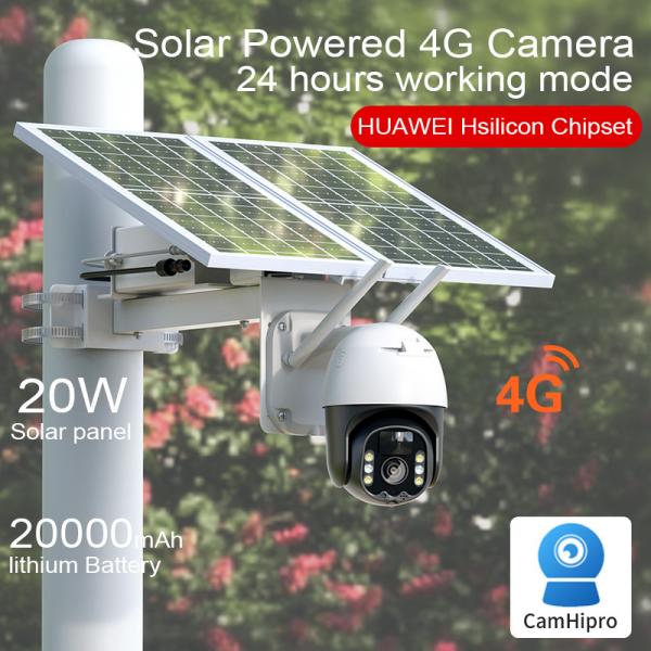 Quality 3.7V Solar Outdoor 4g Security Camera SD Card for sale