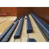 China Wall Attached Retractable Gymnasium Bleachers / Anti Slip Indoor Basketball Bleachers factory
