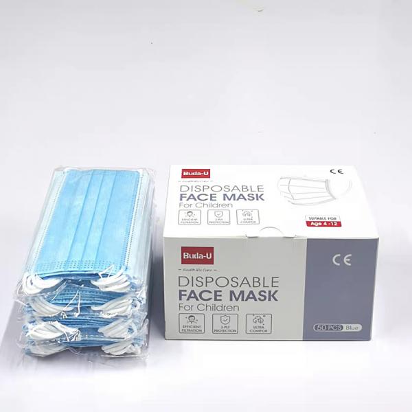 Quality Disposable 3 Layer Kids Mask For School 14.5CMX9.5CM CE Approved for sale