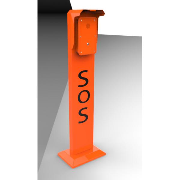 Quality Red Industrial Weatherproof Telephone Post With Aluminum Alloy Die Casting Body for sale