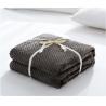 China Lightweight Mesh Plush Embossed Flannel Bedsheet Decorative Waffle Flannel Fleece Blanket Queen Size factory