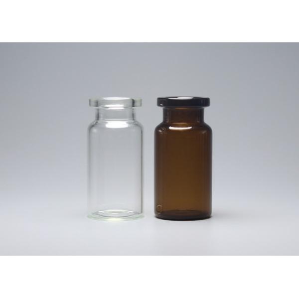 Quality 8ml Clear And Brown Medicine Mini Glass Vial Container for sale