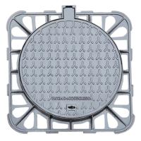 Quality Municipal Ductile Iron Manhole Cover D400 Round Composite 850 * 850mm for sale