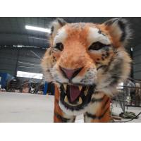 China Realistic Color Animatronic Tiger Model Weather Resistant Adult Age factory