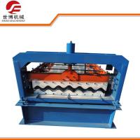 China Aluminium Metal Roofing Sheet Roll Forming Machine For 0.3mm Thickness Tiles factory
