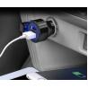 China Black Universal USB Car Charger With LED Display For GPS 12 Months Warranty factory