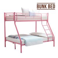 China Twin Over Twin Steel Bunk Beds Easy Assembly With Removable Ladder factory