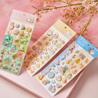 Quality OEM Cute Design 3D Epoxy Stickers Crystal Sticker Stationery Decorative PVC for sale