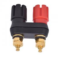 China 5mm Gold Plated Dual Binding Posts For Speaker Amplifier Red And Black Color factory